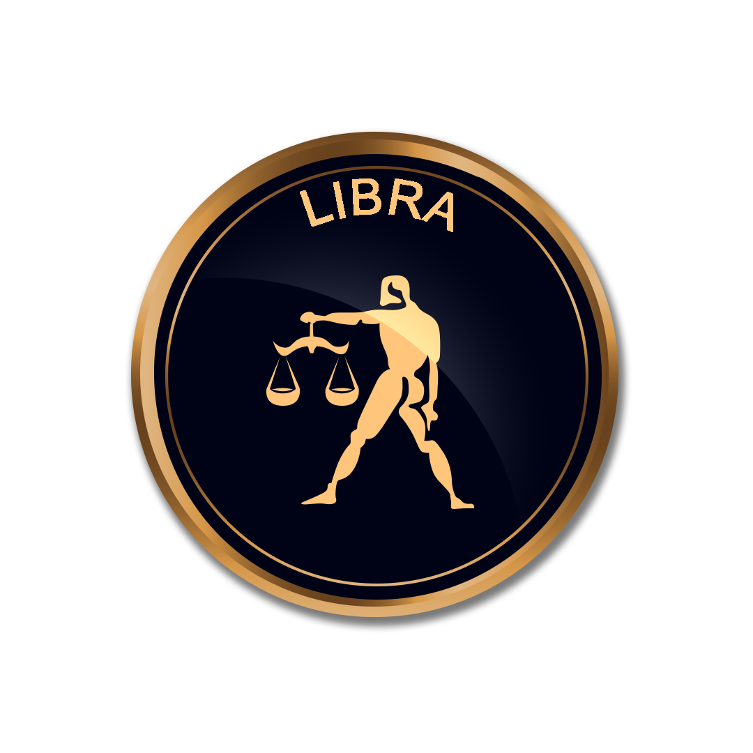 Golden Libra png, Libra logo PNG, Libra sign PNG transparent images, zodiac Libra png full hd images download